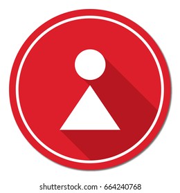 Woman Toilet vector icon