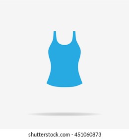Woman top icon. Vector concept illustration for design.