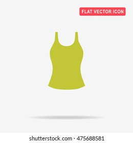 Woman top icon. Vector concept illustration for design.