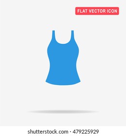 Woman top icon. Vector concept illustration for design.