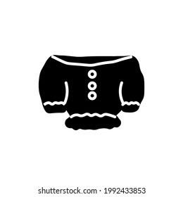 woman top vector type icon