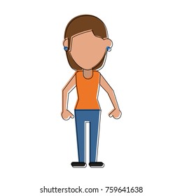 Woman tourist avatar