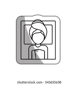 Woman with towel of spa center design