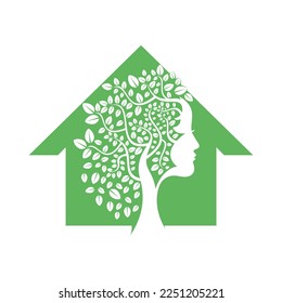Design von Vektorvorlagen für Baumstrukturen Frauenleder-Leaf-Vektordesign.