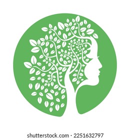 Design von Vektorvorlagen für Baumstrukturen Frauenleder-Leaf-Vektordesign.