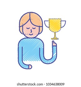 Woman and trophy design
