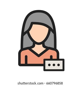 Woman Typing