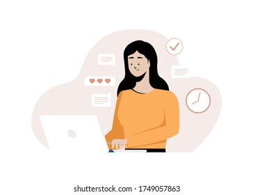 Laptop Typing Cartoon Images, Stock Photos & Vectors | Shutterstock