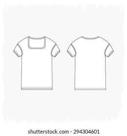 Woman U Neck Slim Fit Tee