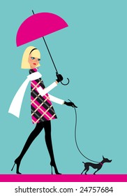Woman with umbrella