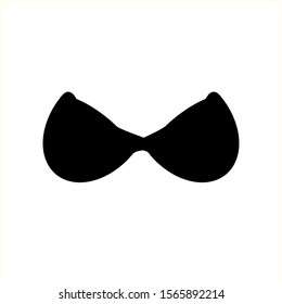 Woman underwear, the silhouette. Menu item in the web design.
