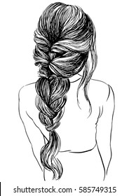 Woman with Unique braided hairstyles