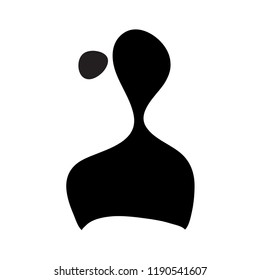 woman user icon vector.
