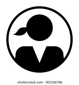 Woman User Icon - Vector