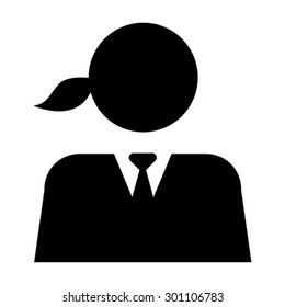 Woman User Icon - Vector