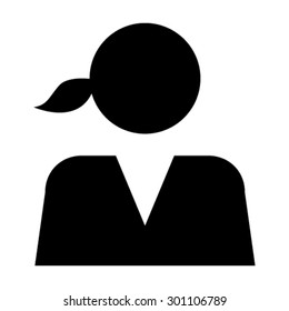 Woman User Icon - Vector