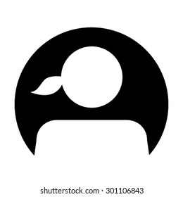 Woman User Icon - Vector