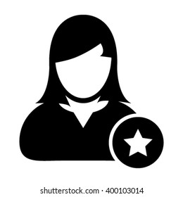 Woman User Icon - Vector