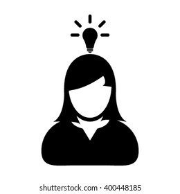 Woman User Icon - Vector