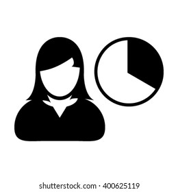 Woman User Icon - Vector