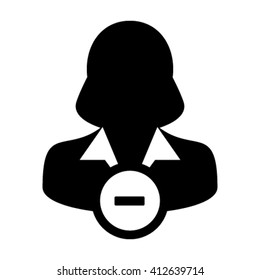 Woman User Icon - Vector