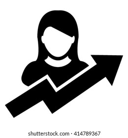 Woman User Icon - Vector