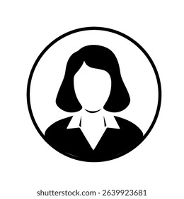 woman User icon.profile, avatar, Person Profile isolated on background vector 