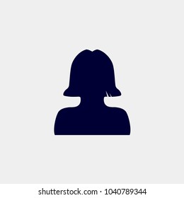 woman user vector icon