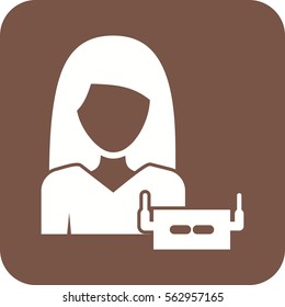 Woman Using Device