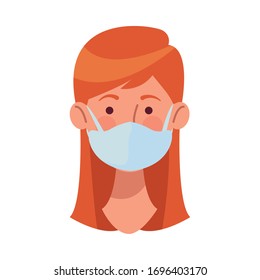 Vektorillustration zur Darstellung von Gesichtsmasken