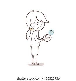 Woman using Mobile Phone