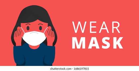 woman using Safety breathing masks Corona Virus.protection respirator and breathing medical respiratory mask. Hospital or pollution protect face masking.wear mask