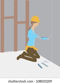 Woman Using Screwdriver