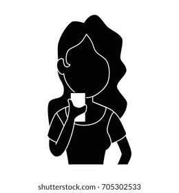 woman using a smartphone icon