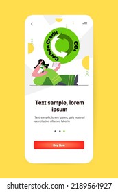 woman using tablet pc CO2 limit emissions idea net zero emission carbon credit offset eco factory environmental conservation