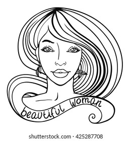 woman. Vector.