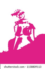 Woman, vector artwork