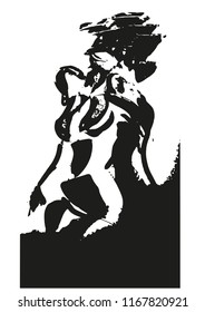 Woman, vector artwork