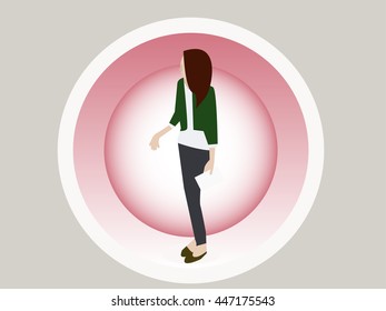 woman vector design