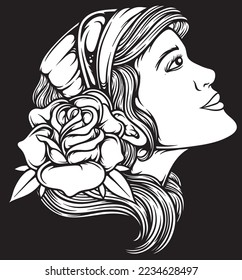 woman vector design. lady. beautiful. t-shirt design