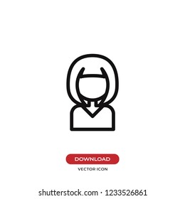 Woman vector icon