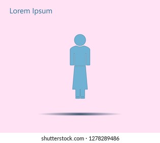 Woman - vector icon