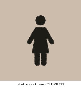 Woman - vector icon