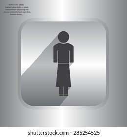 Woman - vector icon