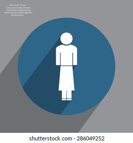 Woman - vector icon