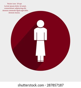 Woman - vector icon