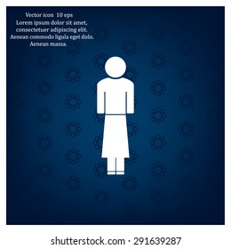 Woman - vector icon