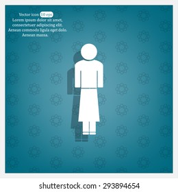 Woman - vector icon