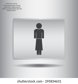 Woman - vector icon