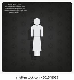 Woman - vector icon